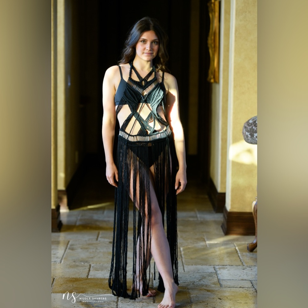Original GoodVibeGoda Handmade Macramé Rope Dress